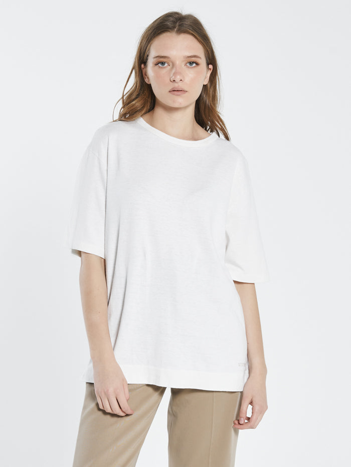 Hemp Heavyweight  Box Tee - Dirty White