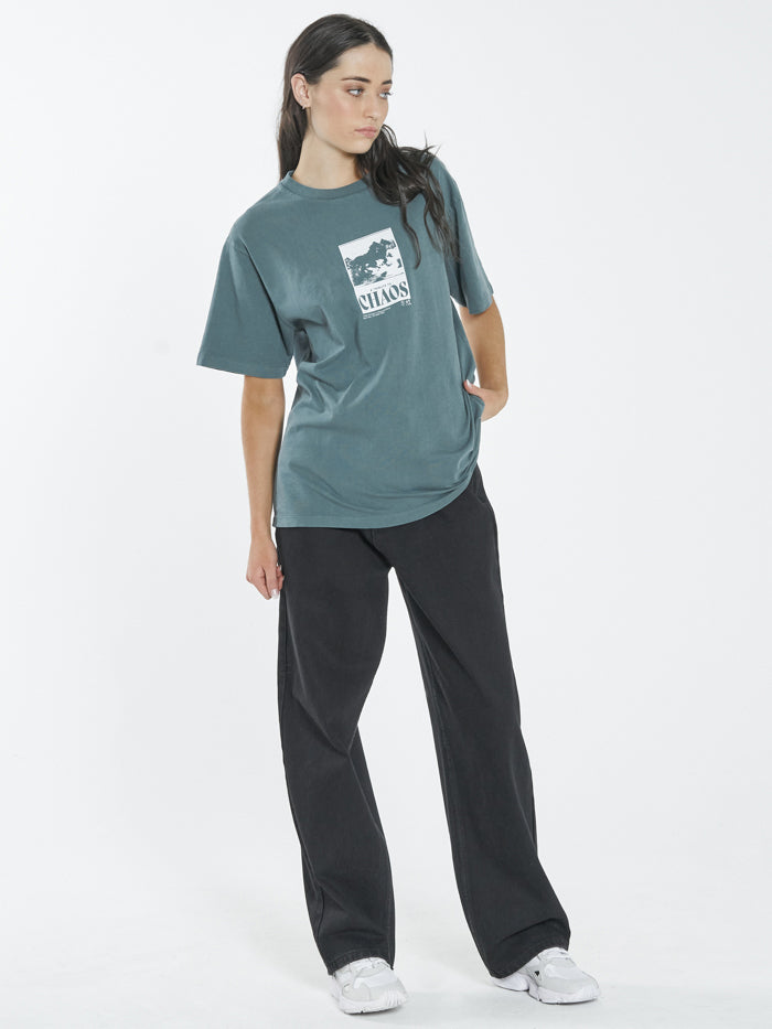 Chaos Merch Fit Tee - Vintage Teal