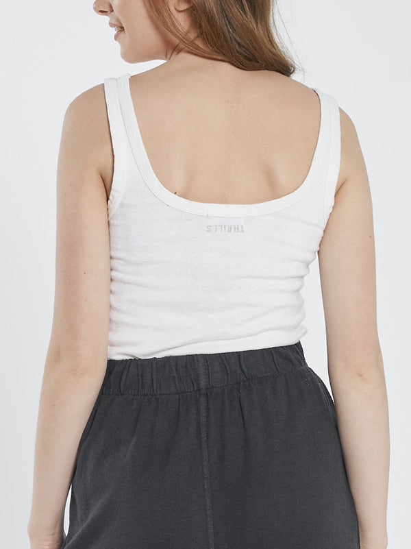 Hemp Heavyweight Retro Tank - Dirty White