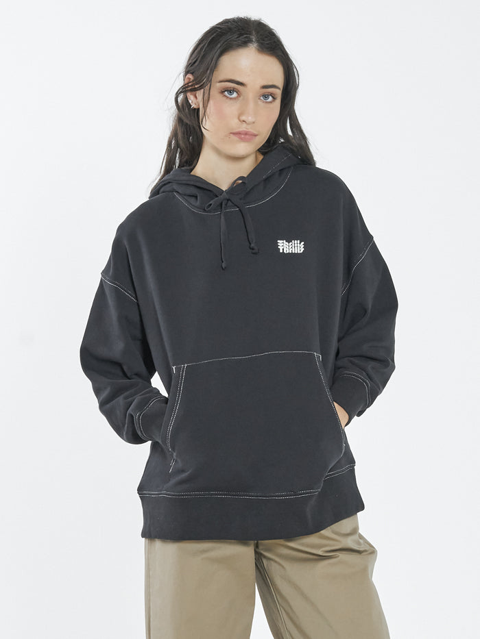 Infinite Thrills Slouch Hood - Washed Black – Thrills Co USA