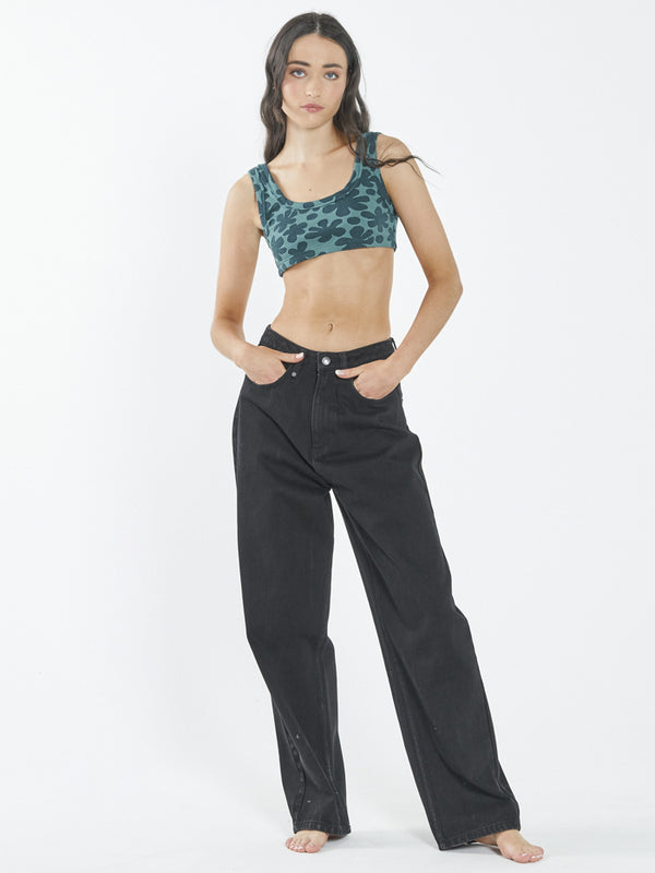 Layla Crop Top - Vintage Teal
