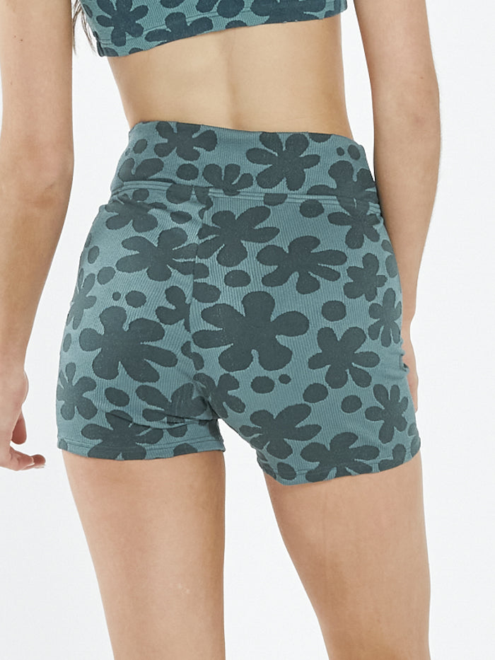 Layla Bike Short - Vintage Teal