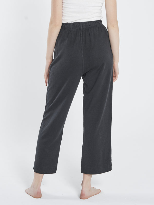 Hemp Heavyweight Ease Pant - Black