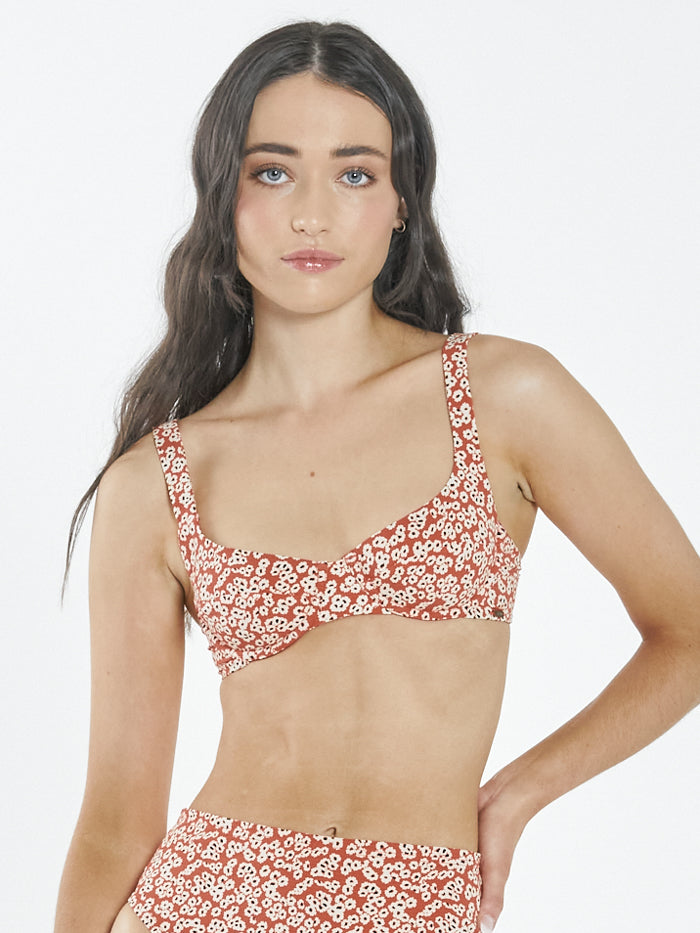 Mallory Underwire Bikini Top - Red