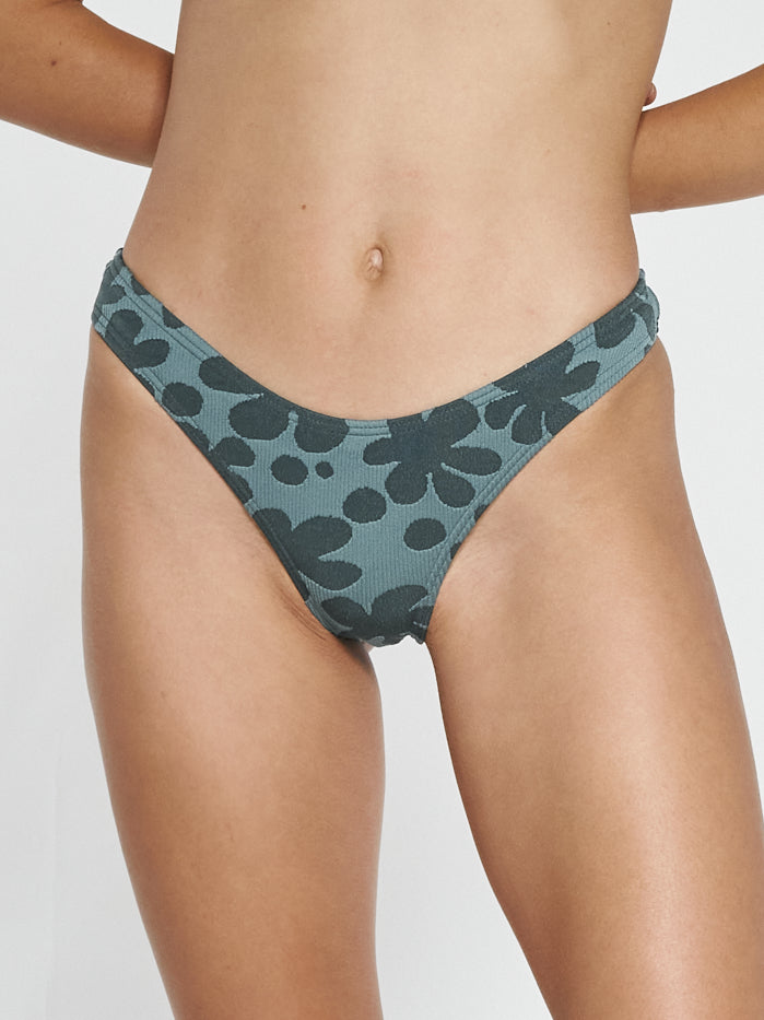 Layla Bikini Bottom - Vintage Teal