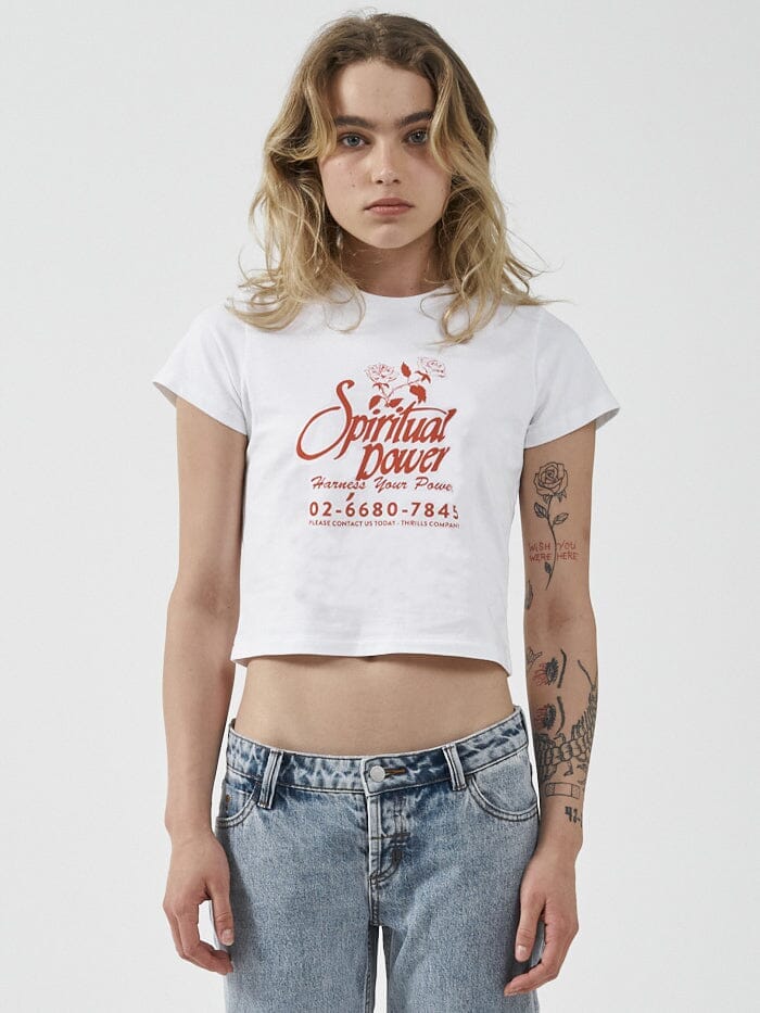 Harness Your Power Mini Tee - White