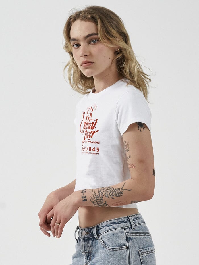 Harness Your Power Mini Tee - White