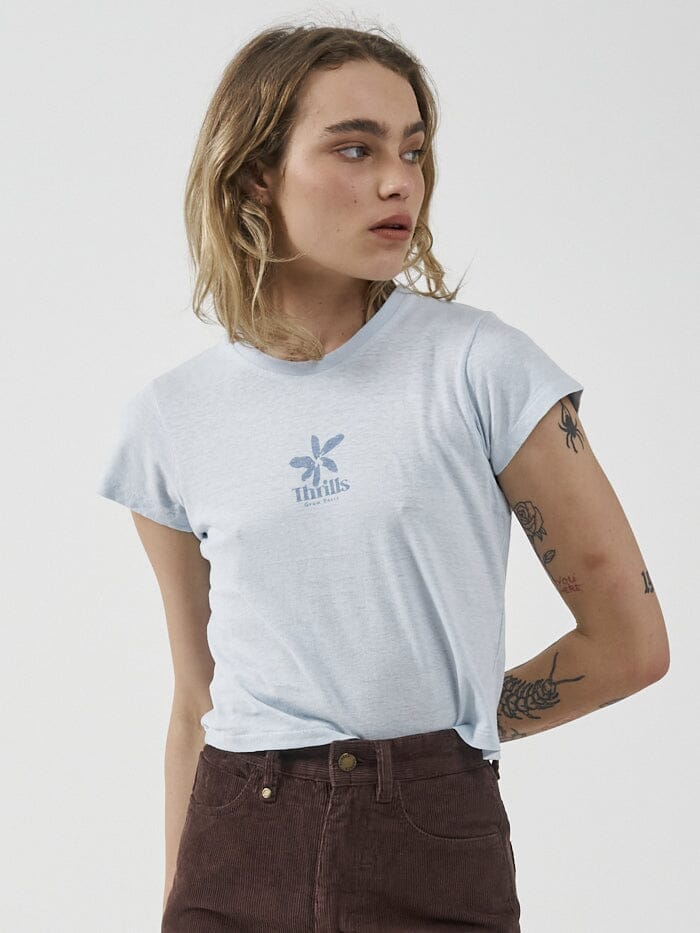 Delia Hemp Mini Tee - Baby Blue