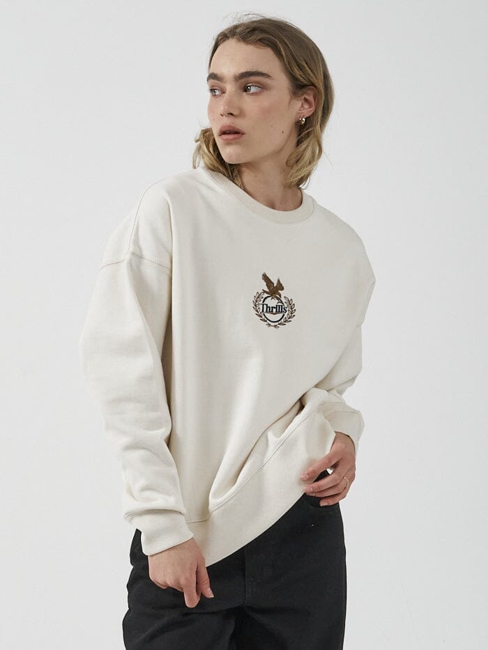 Luxury Slouch Crew - Unbleached