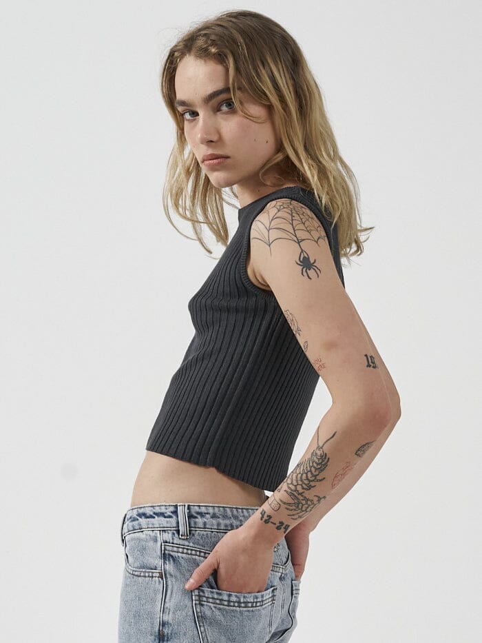 Maya Knit Tank - Black