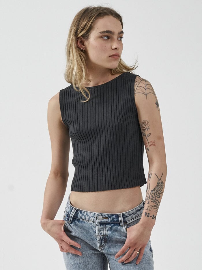 Maya Knit Tank - Black