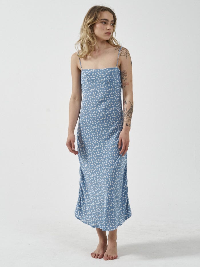 Aster Mid Length Dress - Powder Blue