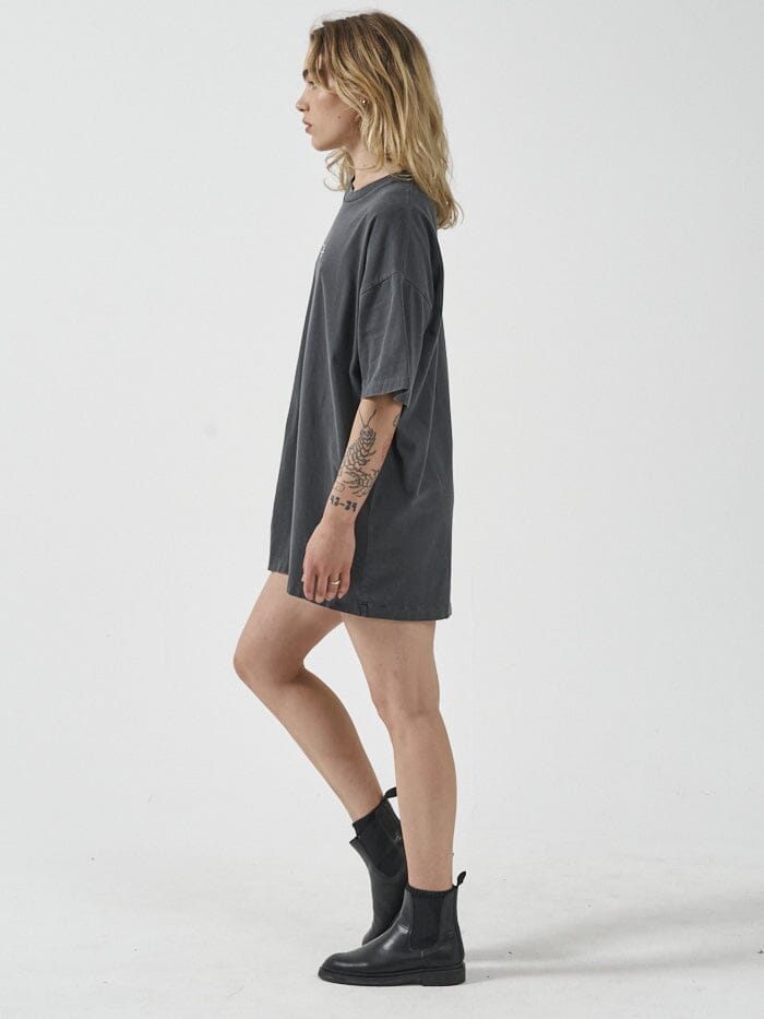Intuition Box Fit Tee Dress - Merch Black
