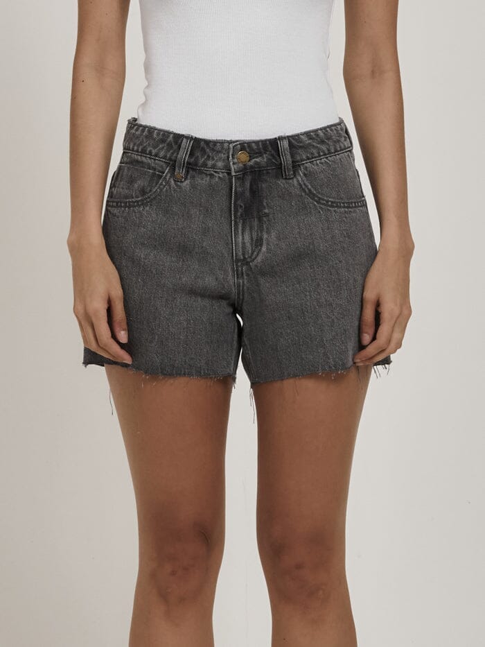 Erica Mid Rise Short - Asphalt Grey