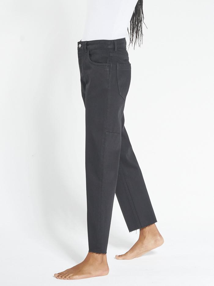 Paige Mid Rise Jean - Black Rinse