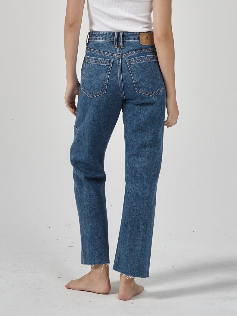 Paige Mid Rise Jean - Highway Blue