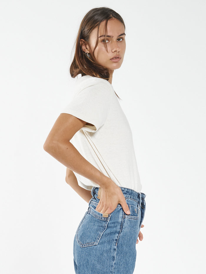Hemp Lightweight Relax Fit Tee - Unbleached