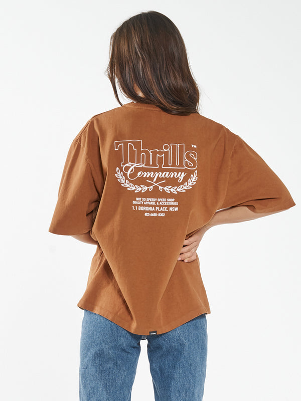 Speed Needs Oversized Tee - Caramel