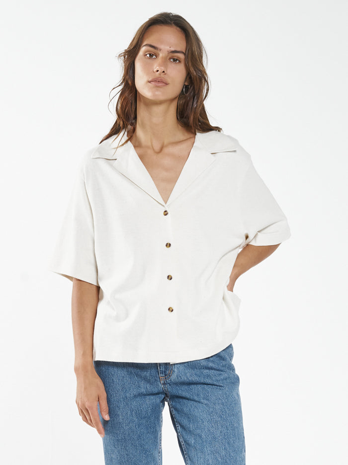 Hemp Box Fit Shirt - Unbleached
