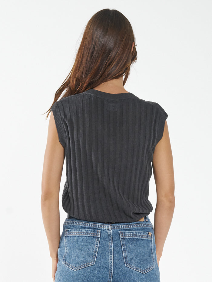 Maria Knit Vest - Black