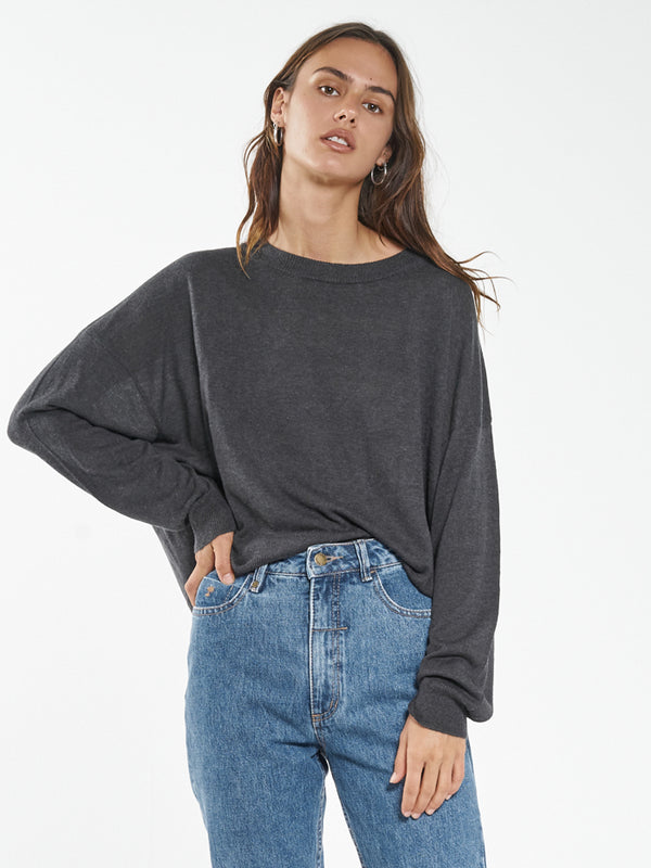 Pause Knit Pullover - Charcoal