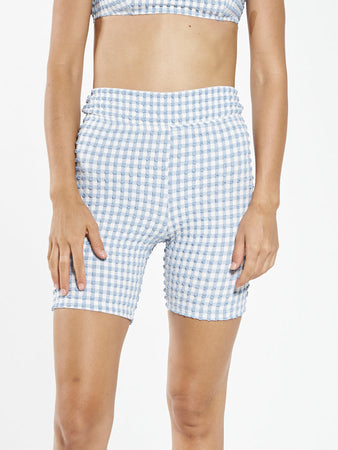 Gigi Long Leg Bike Short - Blue