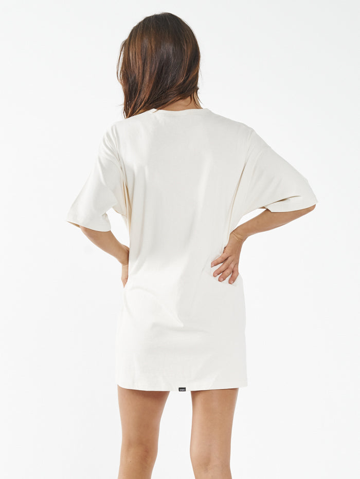Deluxe Box Fit Tee Dress - Unbleached
