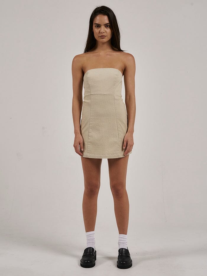 Beige tube clearance top short dress