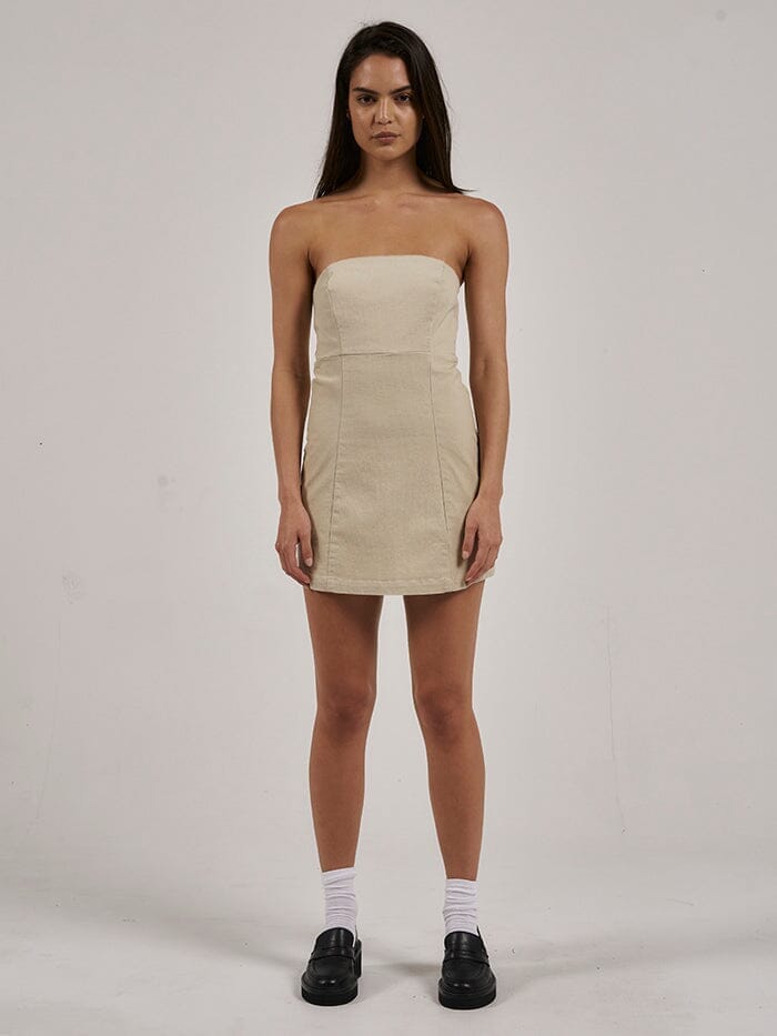 Carey Strapless Mini Dress - Oatmeal