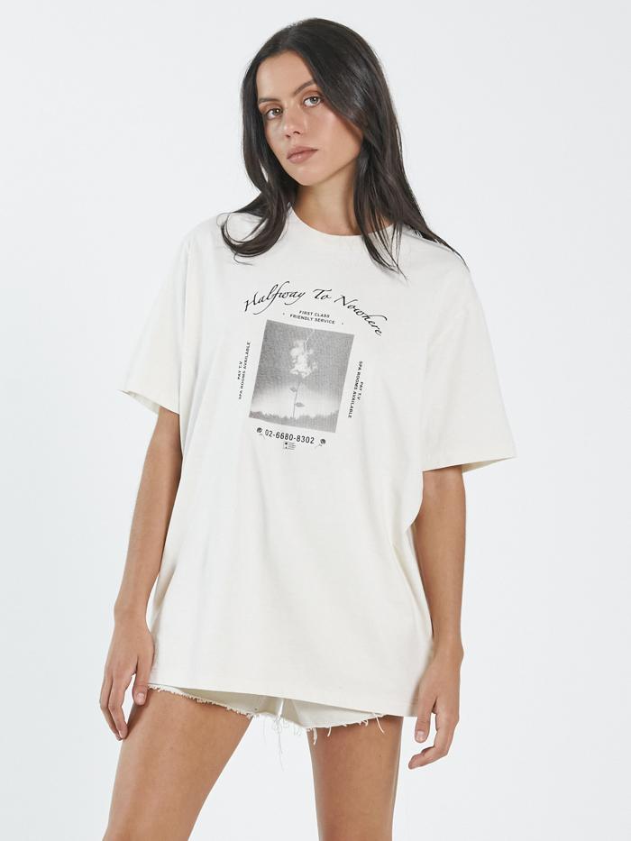 Halfway To Nowhere Merch Fit Tee - Heritage White