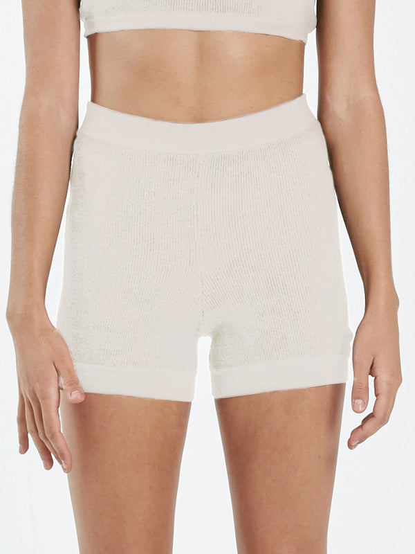 Claire Knitted Short - Unbleached