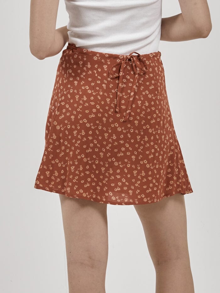 Romy Wrap Skirt - Dusty Clay