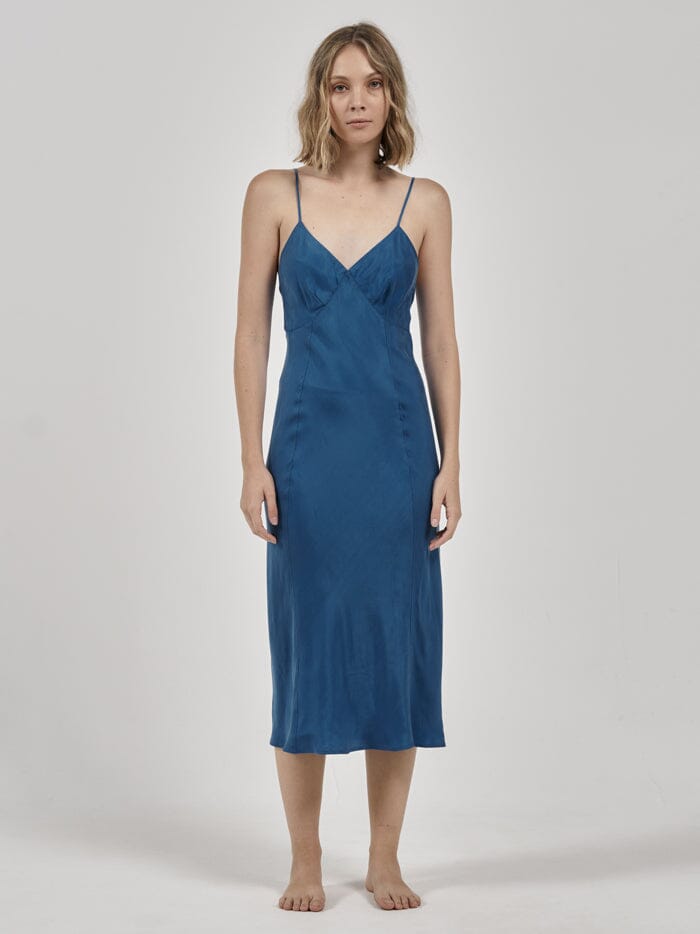 Chelsea Slip Dress - Botanical Blue