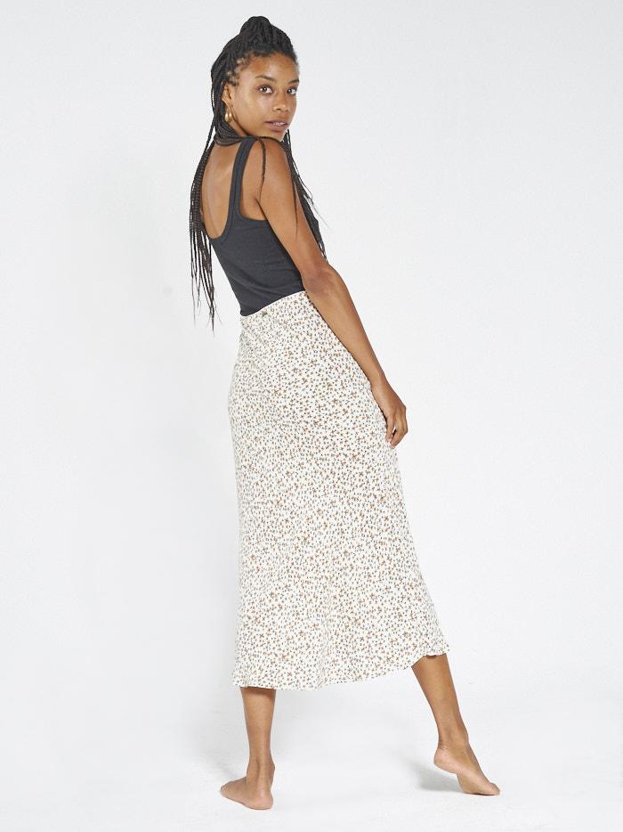 Acacia Bias Skirt - Thrift White