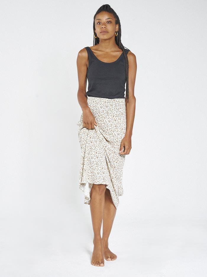 Acacia Bias Skirt - Thrift White