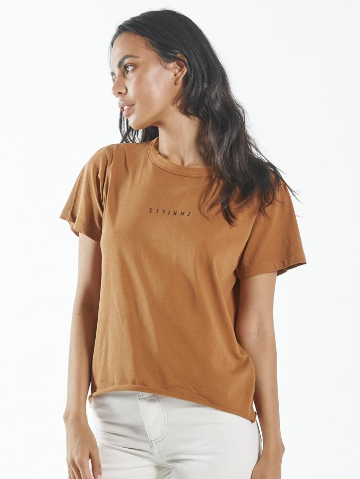 Minimal Thrills Relaxed Tee - Spice Brown