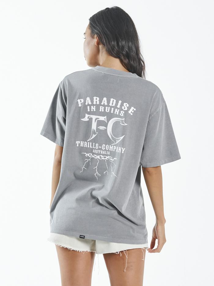 Shocker Merch Fit Tee - Washed Grey
