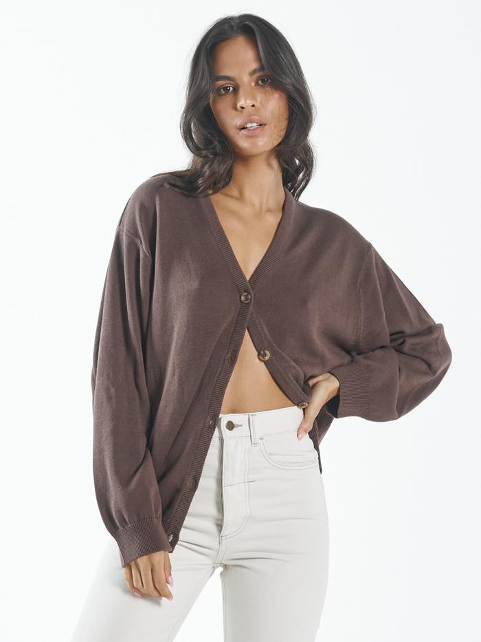 Vapour Cardigan - Mahogany