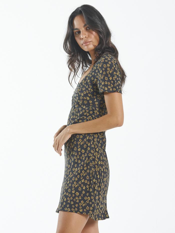 Daisy Bloom Dress - Black
