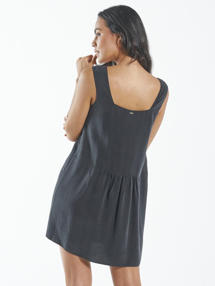 Harriet Square Slip Dress - Antique Black