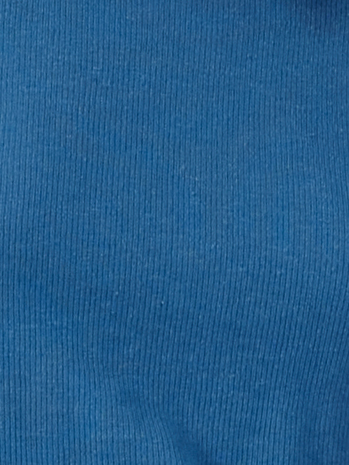 Hemp Paper Rib Micro Tee - Lapis Blue