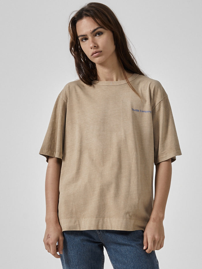 Normal Situations Box Fit Tee - Sand