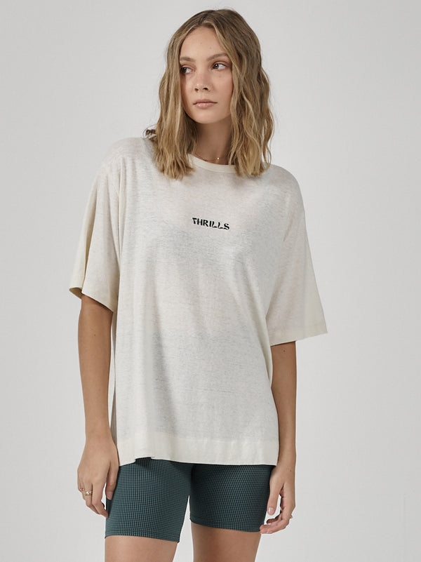 Enlightenment Embro Hemp Box Fit Tee - Tofu