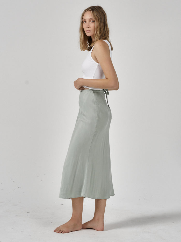 Kendra Wrap Skirt - Sea Glass
