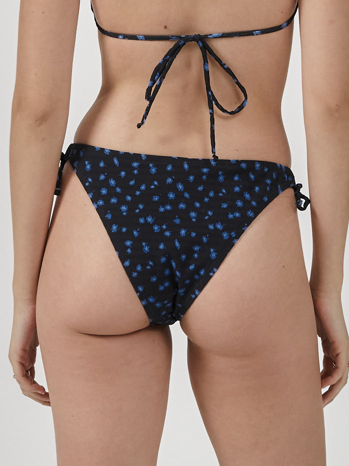 Romy String Bikini Bottom - Black