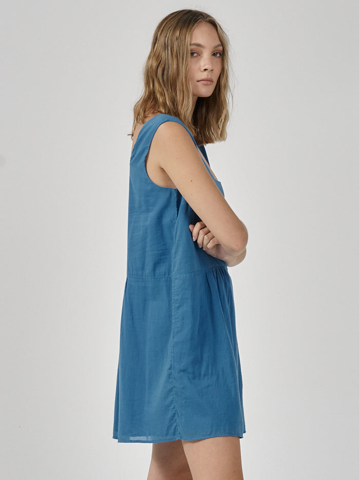 Linnea Mini Dress - Lapis Blue
