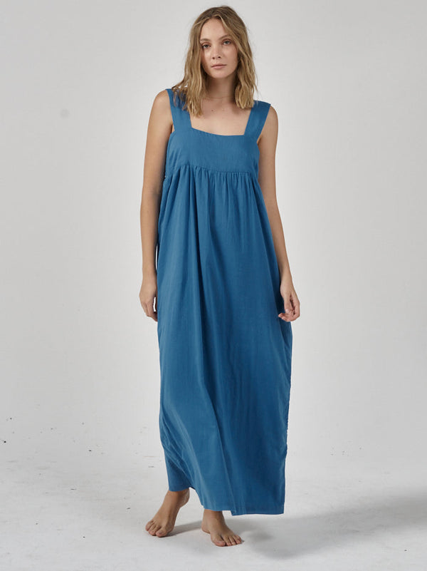 Linnea Mid Length Dress - Lapis Blue