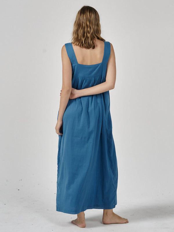 Linnea Mid Length Dress - Lapis Blue