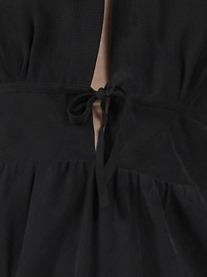 Indra Mini Slip Dress - Antique Black