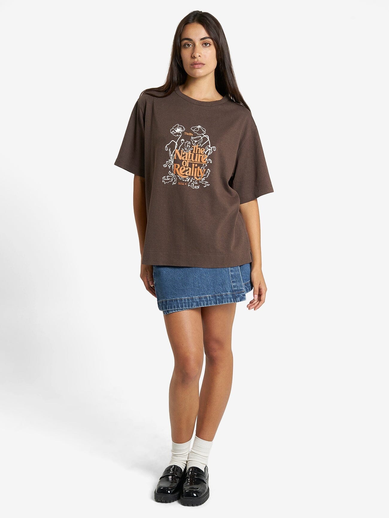 Physical Existence Hemp Box Tee - Postal Brown